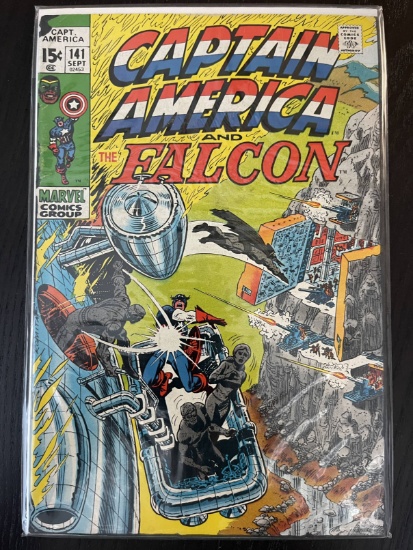 Captain America & The Falcon Comic #141 Marvel 15 Cents Bronze Age 1971 Stan Lee Nick Fury