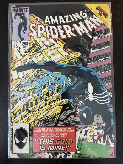 Amazing Spider-man Comic #268 Marvel 65 Cents Secret Wars II Crossover Bronze Age 1985