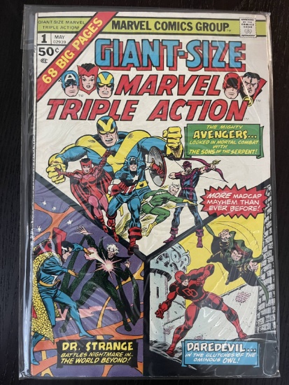 Marvel Triple Play Comic #1 Giant Size 50 Cents 1975 Bronze Age John ROmita