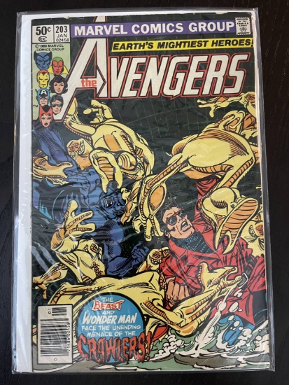 Avengers Comic #203 Marvel 50 Cents Bronze Age 1981