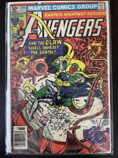 Avengers Comic #205 Marvel 50 Cents Bronze Age 1981