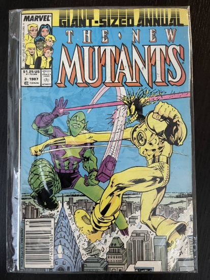 New Mutants Annual Comic #3 Marvel Giant Sized