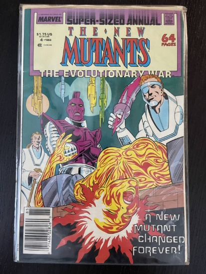 New Mutants Annual Comic #4 Marvel Giant Sized Evolutionary War