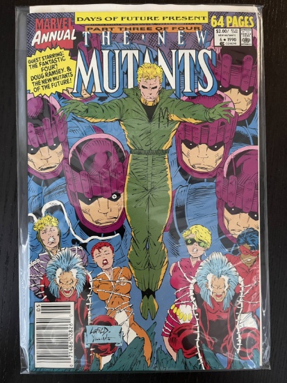 New Mutants Annual Comic #6 Marvel Giant Sized Days of Future Present