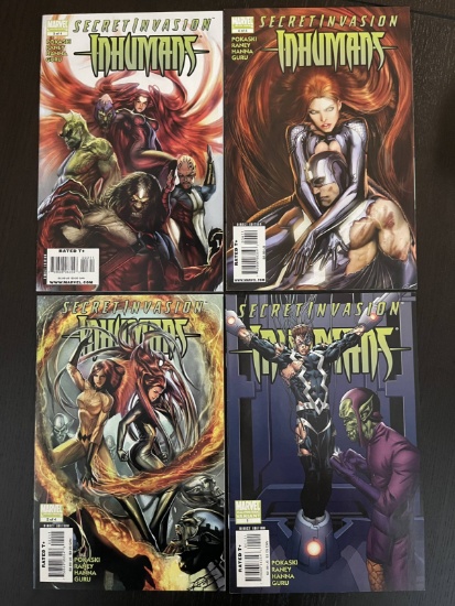 Secret Invasion Inhumans Mini Series #1-4 Complete Story Tie In Skrulls Black Bolt