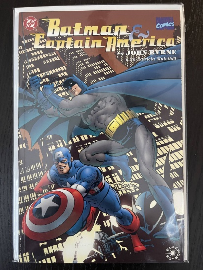 Batman Captain America Graphic Novel DC - Marvel Trade Paperback Book Elseworld Prestige Format