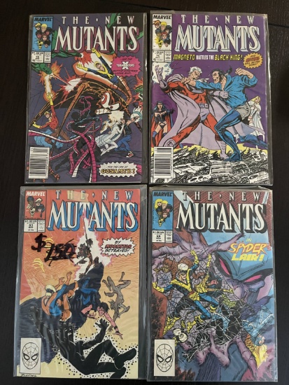 4 Issues of New Mutants #69, #74-75 & #83 Marvel X Terminators Magneto Battles Black King Moonstar B