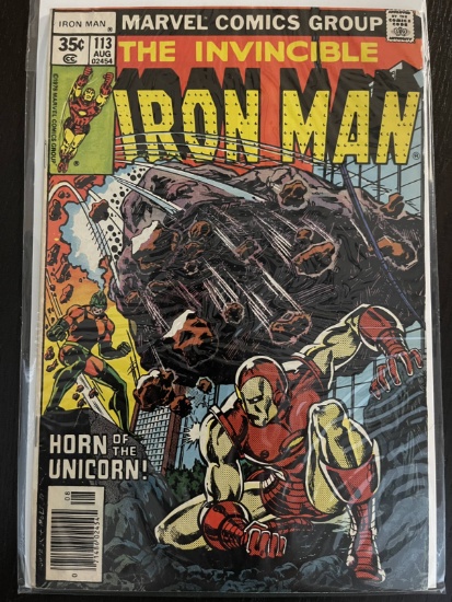 Iron Man Comic #113 Marvel 35 Cents 1978 Bronze Age Bill Mantlo Herb Trimpe John Romita Jr