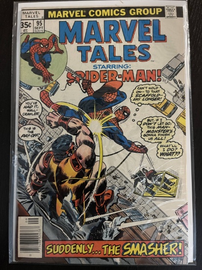Marvel Tales Comic #95 Spider-Man 35 Cents 1978 Bronze Age John Romita Gerry Conway