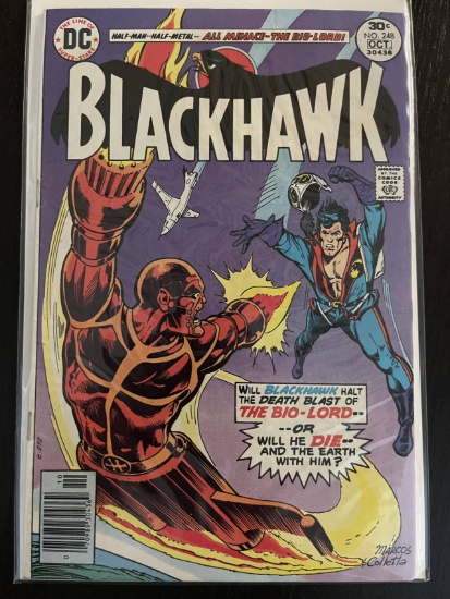Blackhawk Comic #248 DC Comics 30 Cents Bronze Age 1976 Vince Colletta Bio Lord