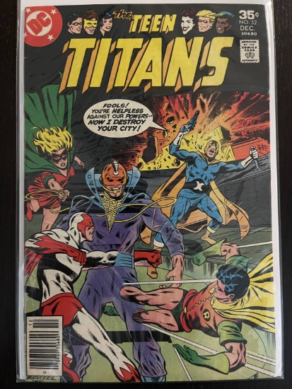 Teen Titans Comic #52 DC Comics 35 Cents 1977 Bronze Age Don Heck Bob Smith