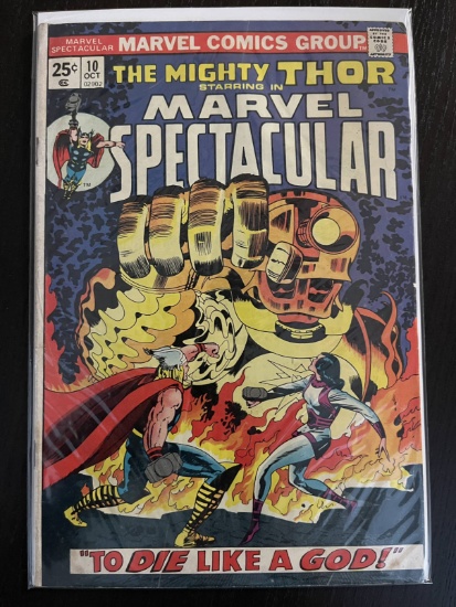 Marvel Spectacular Comic #10 The Mighty Thor 25 Cents Bronze Age 1974 Jack Kirby Reprints