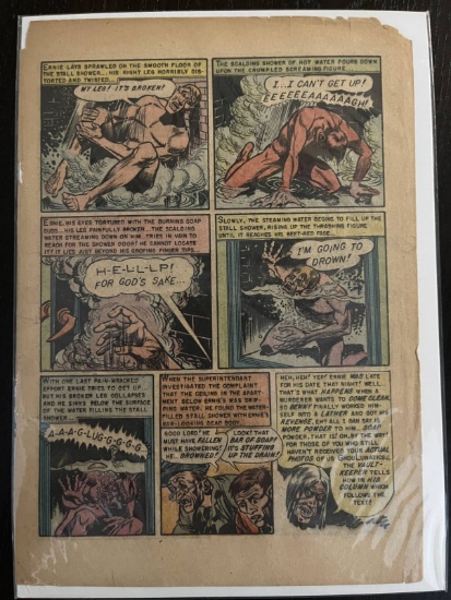 Vintage Golden Age Partial Pages Comic Vault of Horror #22 Only 4 Pages 1951 EC Comics Horror Comics
