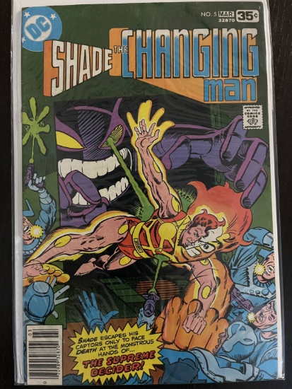 Shade the Changing Man Comic #5 DC Comics Bronze Age 35 Cents 1978 Steve Ditko Michael Fleisher