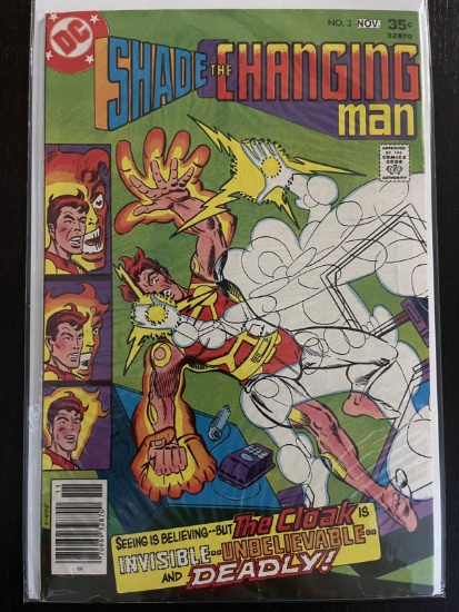 Shade the Changing Man Comic #3 DC Comics Bronze Age 35 Cents 1977 Steve Ditko Michael Fleisher