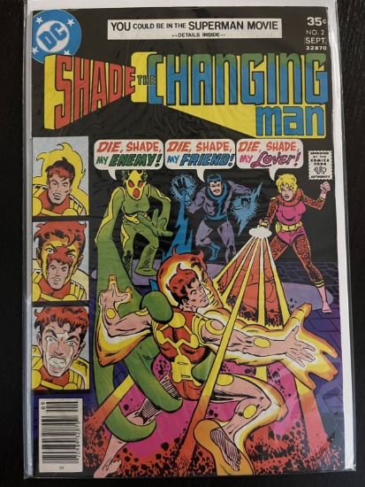 Shade the Changing Man Comic #2 DC Comics Bronze Age 35 Cents 1977 Steve Ditko Michael Fleisher