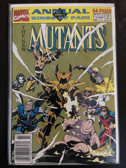New Mutants Annual Comic #7 Marvel Part 1 Kings of Pain Key 1st Cameo Team Appearance of Desert Swor