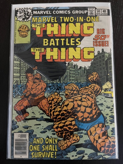 Marvel Two in One Comic #50 Marvel 35 Cents Bronze Age The Thing vs The Thing! 1979 50th Issue Celeb