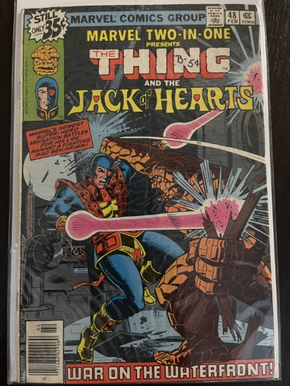 Marvel Two in One Comic #48 Marvel 35 Cents Bronze Age The Thing vs Jack of Hearts 1979