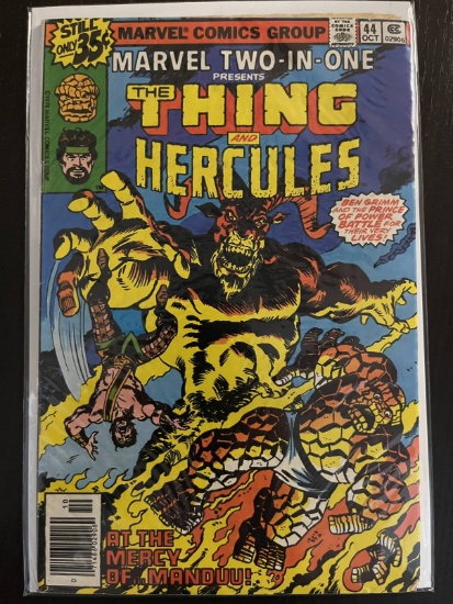 Marvel Two in One Comic #44 Marvel 35 Cents Bronze Age The Thing vs Hercules 1978