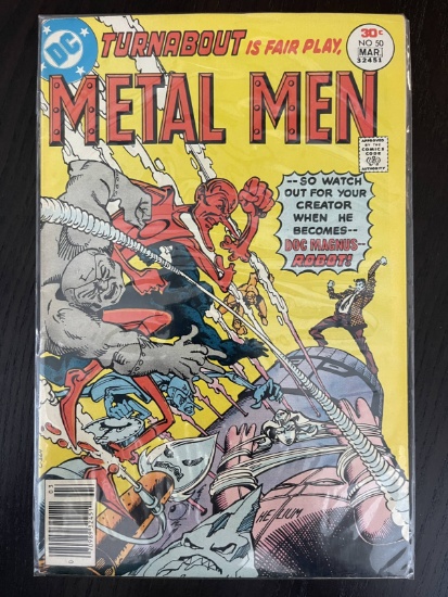 Metal Men Comic #50 DC 30 Cents 1977 Bronze Age Walt Simonson