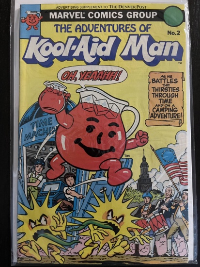 Adventures of Kool-Aid Man Comic #2 Marvel 1984 Bronze Age Ad Supplement to Denver Post
