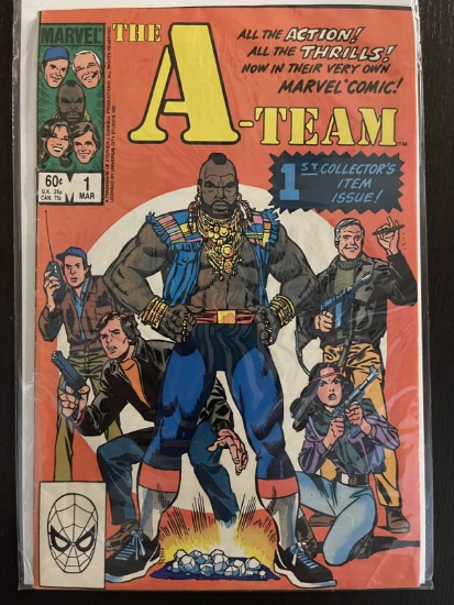 The A-Team Comic #1 Marvel 60 Cents TV Show 1984 Bronze Age Marie Severin Chic Stone Key Premiere Is