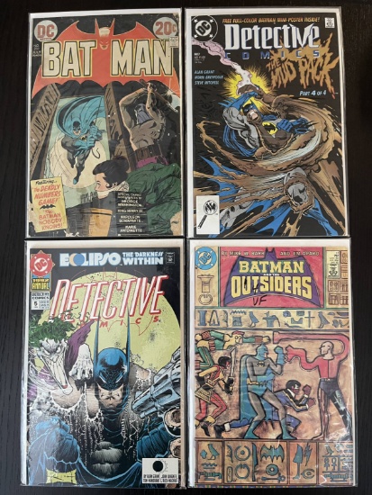 4 Batman Comics DC COmics Batman #250, Detective #607 & Annual #5 Batman & the Outsdiers #17