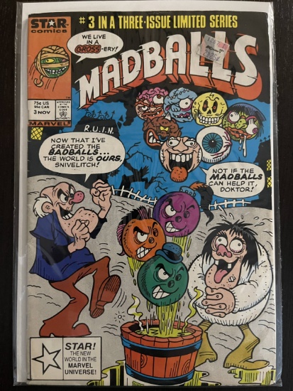 Madballs Comic #3 Star Marvel Comics 1986 Mini-Series