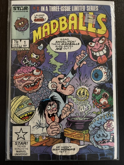 Madballs Comic #1 Star Marvel Comics 1986 Mini-Series Key 1st team appearance of Madballs