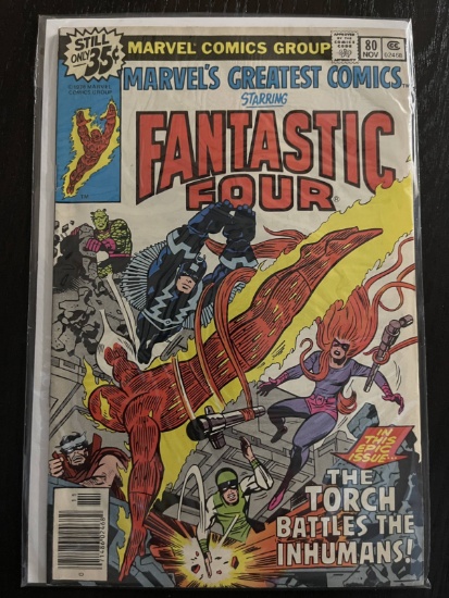 Marvels Greatest Comics #80 Fantastic Four 35 Cents Bronze Age 1978 Jack Kirby Stan Lee Reprints