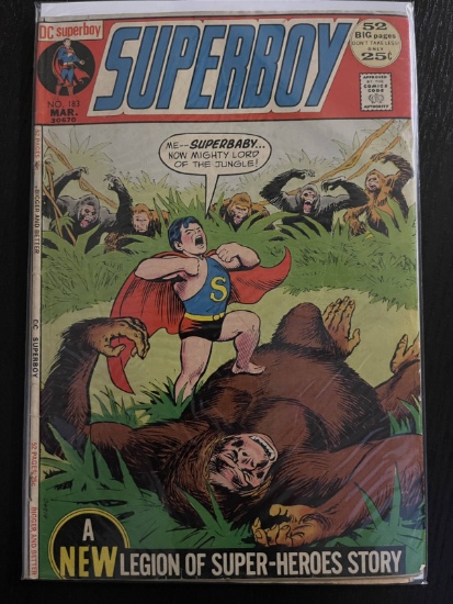 Superboy Legion of Super-Heroes Comic #183 DC Comics 1972 Bronze Age 25 Cents Nick Cardy Curt Swan