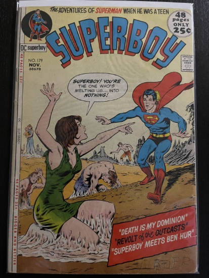 Superboy Legion of Super-Heroes Comic #179 DC Comics 1971 Bronze Age 25 Cents Curt Swan Bob Brown