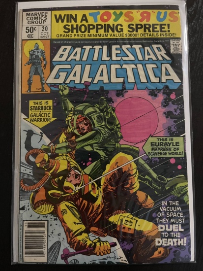 Battlestar Galactica Comic #20 Marvel 50 Cents Bronze Age 1980 Walt Simonson