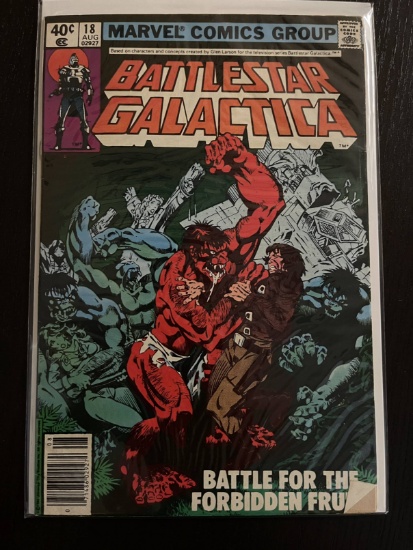 Battlestar Galactica Comic #18 Marvel 40 Cents Bronze Age 1980 Walt Simonson
