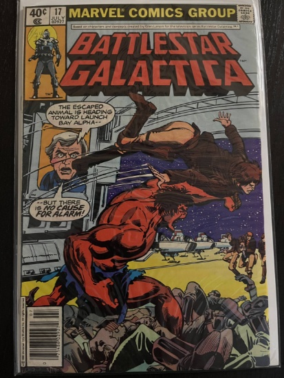 Battlestar Galactica Comic #17 Marvel 40 Cents Bronze Age 1980 Walt Simonson