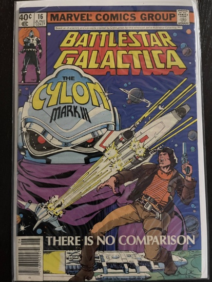 Battlestar Galactica Comic #16 Marvel 40 Cents Bronze Age 1980 Walt Simonson