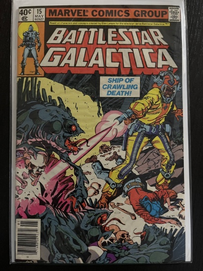 Battlestar Galactica Comic #15 Marvel 40 Cents Bronze Age 1980 Walt Simonson