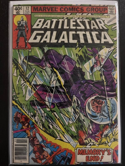 Battlestar Galactica Comic #12 Marvel 40 Cents Bronze Age 1980 Walt Simonson