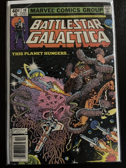 Battlestar Galactica Comic #10 Marvel 40 Cents Bronze Age 1980 Bill Mantlo