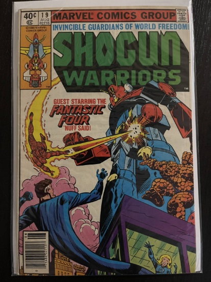 Shogun Warriors Comic #19 Marvel 40 Cents 1980 Bronze Age Fantastic Four Herb Trimpe