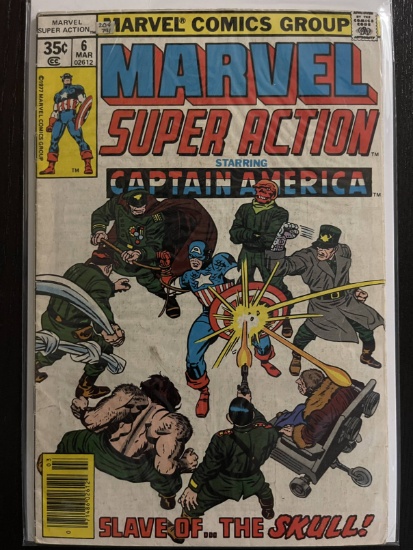 Marvel Super Action Comic #6 Bronze Age 35 Cents 1978 Captain America Stan Lee Jack Kirby Reprints