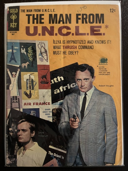 The Man From UNCLE Comic #6 Gold Key 1966 Silver Age 12 Cents TV Show Robert Vaughn David McCallum C