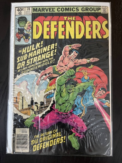 Defenders Comic #78 Marvel 40 Cents 1979 Bronze Age Hulk Sub-Mariner Dr Strange