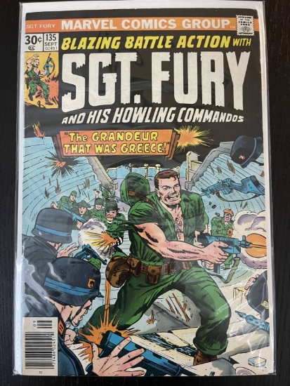 Sgt Fury and his Howling Commandos Comic #135 Marvel 30 Cents 1976 Bronze Age Dick Ayers