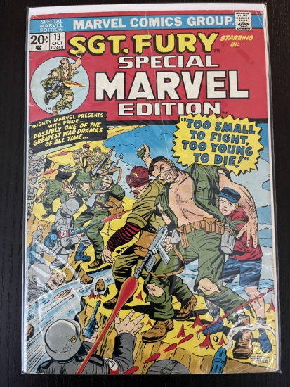 Marvel Special Edition Comic #13 SGT FURY 20 Cents 1973 Bronze Age Captain Flint Dick Ayers Stan Lee