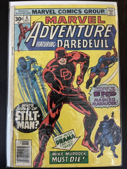 Marvel Adventure featuring Daredevil Comic #6 Marvel 30 Cents 1976 Bronze Age Stan Lee Frank Giacoia