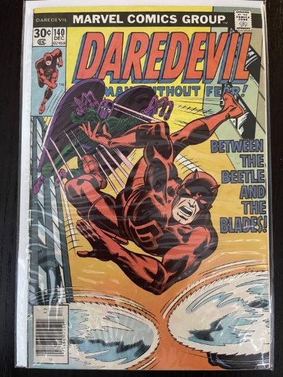 Daredevil Comics #140 Marvel 30 Cents David Cockrum Bronze Age 1976 Joe Sinnott