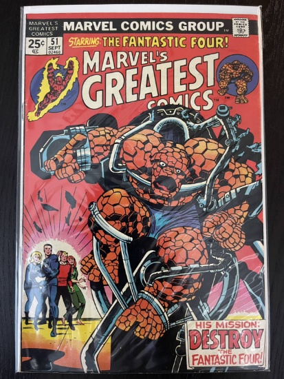 Marvels Greatest Comics #51 Bronze Age 25 Cents 1974 Jack Kirby Stan Lee Giant Size Reprints