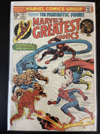 Marvels Greatest Comics #55 Bronze Age 25 Cents 1975 Jack Kirby Stan Lee Giant Size Reprints